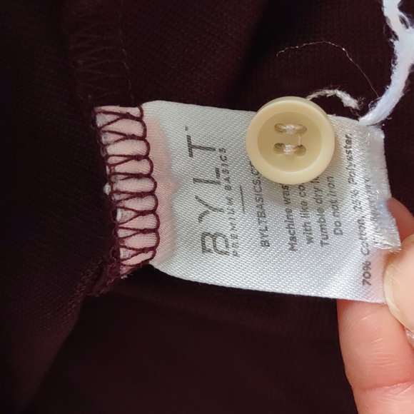 Bylt Size Medium Drop Cut L/S Hooded Henley Lux Shirt - Picture 13 of 14